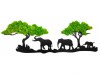 Large moss elephants 60 x 20 cm